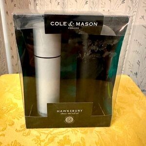Cole & Mason Hawksbury Salt and Pepper Mill Set - Black and White